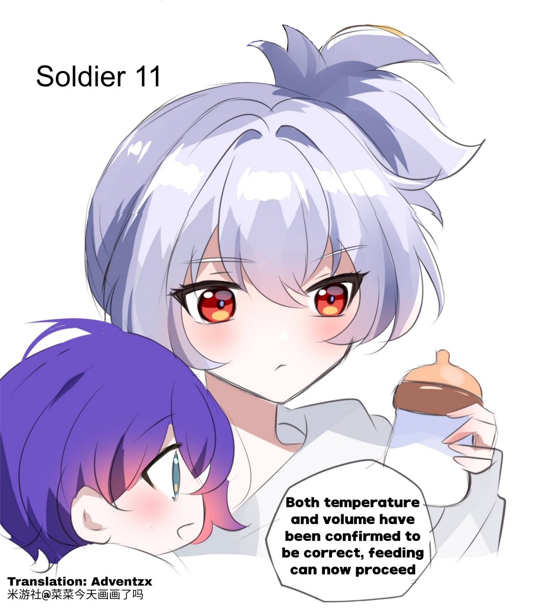 Adventzx1's tweet photo. ZZZ girls reaction to Belle turning into a baby 

Soldier 11 should be fine, right?

https://t.co/CdKpKBComK https://t.co/1ulbksi1fo