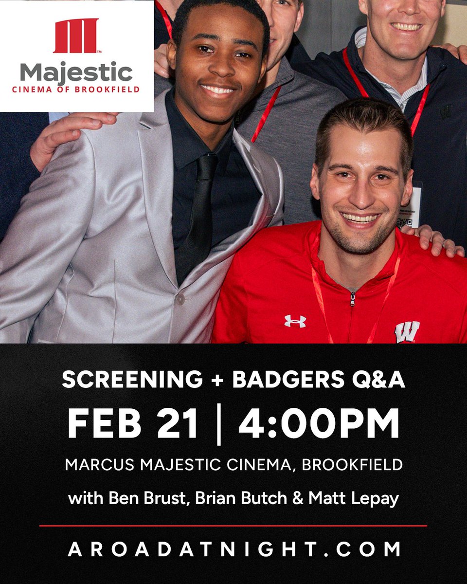 vincevitrano's tweet photo. 🏀Appreciate so many shares as we've been working to support former @BadgerMBB Coach Howard Moore. 
Screenings coming to @marcustheatres Majestic this weekend. Proceeds 👉 Coach Moore and family. @ESPNMilwaukee @BenBrust special screening SAT. @MarkKassWIAHOF @TEAM_Lammi https://t.co/1tmUI8ZTiT