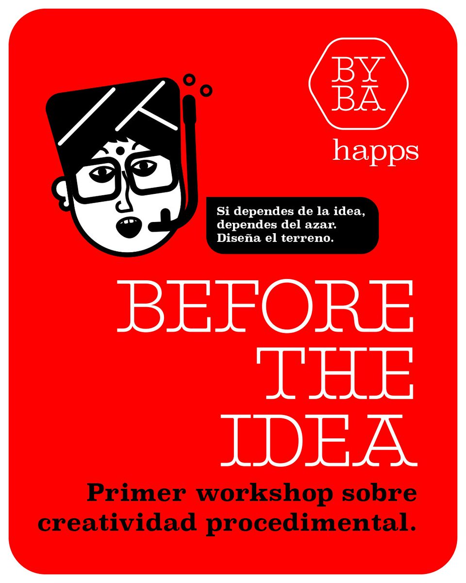 bybaplay's tweet photo. Before the Idea, el primer ByBa Happ dedicado a la Creatividad Procedimental.
Más información en ByBaPlay: 

https://t.co/nyzxMoQ5fL https://t.co/YVc2Kn6CDi