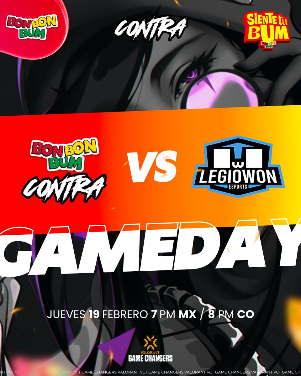 ¡DÍA DE GAME CHANGERS! 🎮✨

Es el momento de nuestras chicas en #VCTGameChangers. Entramos a la arena para el segundo enfrentamiento con un solo objetivo: ¡gritar nuestra primera victoria!

🆚 <a href="/legiowon/">Legiowon</a> 
📺 twitch.tv/soykj_

¡Hoy se deja todo! #LickAndDestroy📍⚡️