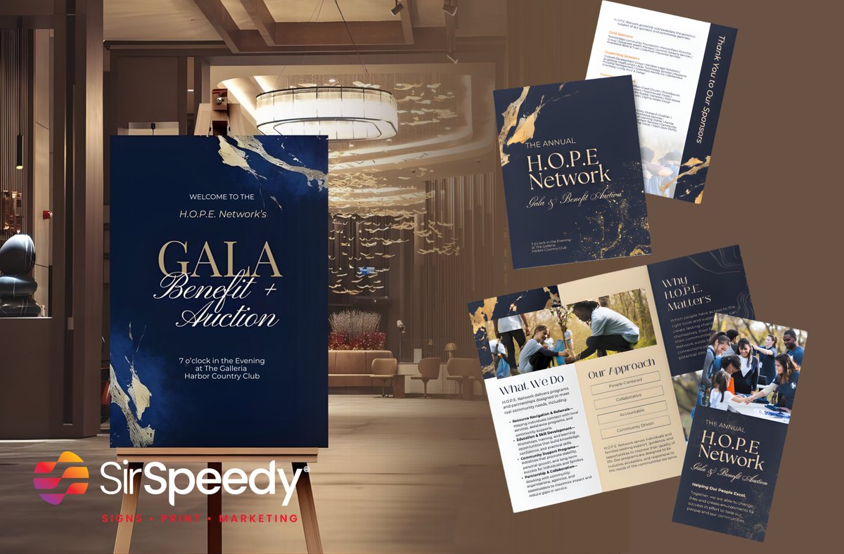 sirspeedycorp's tweet image. Events rely on every touchpoint and set the standard for how brands are seen. Sir Speedy produces custom signage and printed materials that bring cohesion, elegance and authority to every space, surface and guest interaction.

#SirSpeedy #EventMarketing #Signage #Print