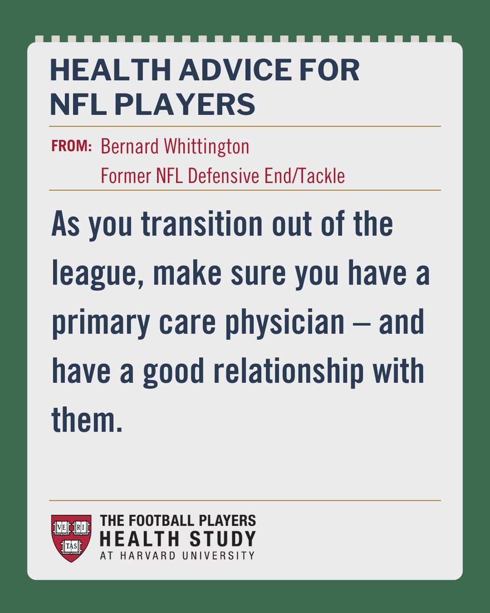 PlayersStudy's tweet photo. "As you transition out of the league, make sure you have a primary care physician - and have a good relationship with them." - Bernard Whittington, @PlayersStudy Player Advisor https://t.co/9WMm4ycl0P