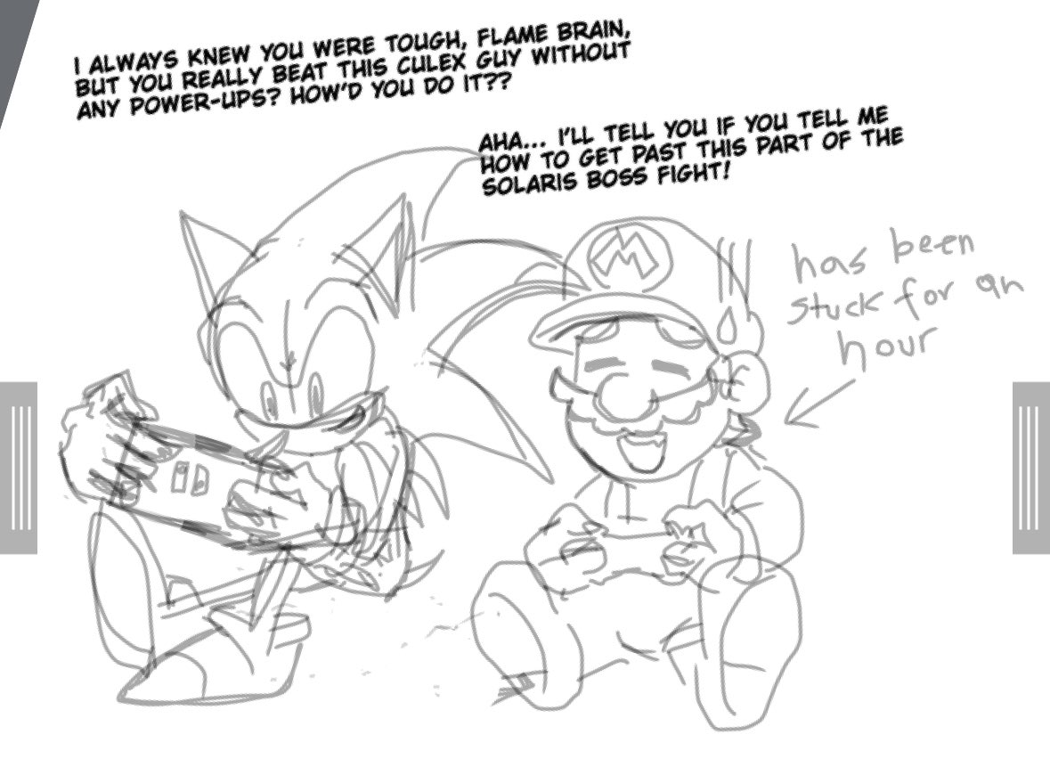 GGalactigal's tweet photo. mario and sonic https://t.co/96U5aoMnu7