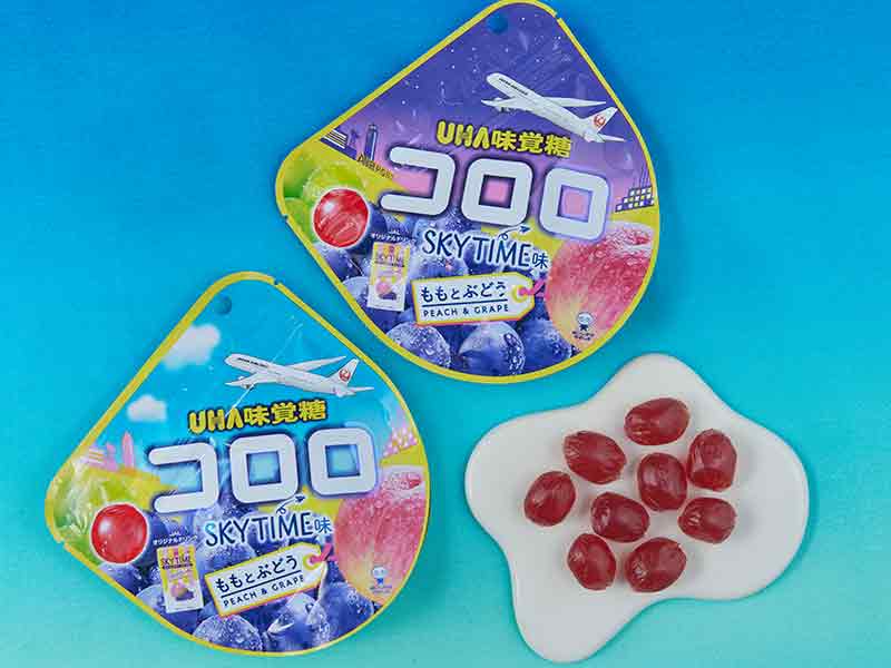 convenichecker's tweet photo. UHA味覚糖×JAL「コロロ SKYTIME味」がローソンで2月24日発売、『スカイタイム』ももとぶどう味をプチっと弾ける柔らかい食感のグミで再現 https://t.co/BpEfzLqjpl
#ローソン #SKYTIME #JAL #日本航空 https://t.co/uxLeB0OCcw