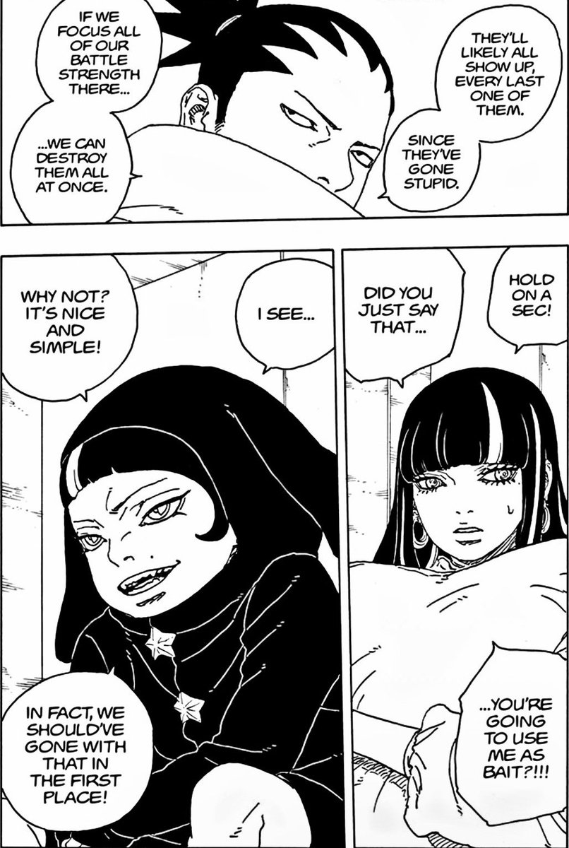 The next few chapters are going to be insane all these incredible battle assets with strong personalities will all be together fighting Mamushi can’t wait 🔥

#BorutoTwoBlueVortexCh31 #BorutoTwoBlueVortex