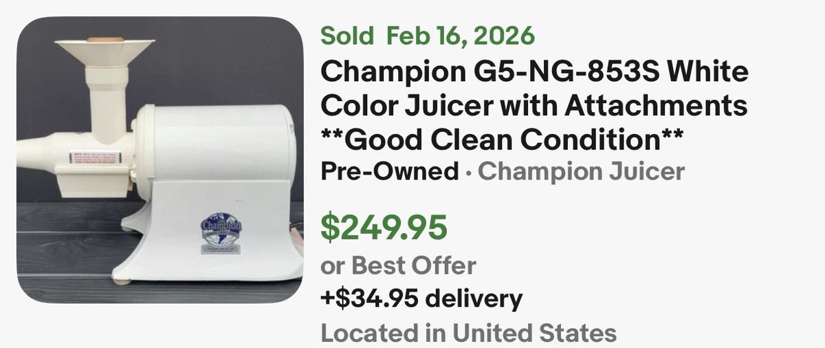 Indeed the vintage Champion Juicer looks like a winner 🏅