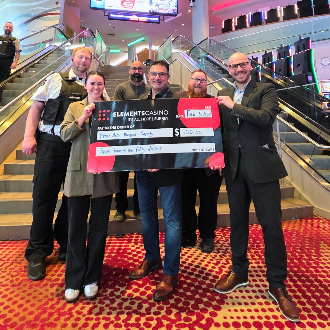 We’re grateful to Elements Casino (Surrey) for their $750 donation to PAHS! 💙 Thanks for your contribution and ongoing commitment to our work. 🕊️

 📸 Elements staff present their donation to Emiko and Hanif (PAHS).

#PAHS #CommunitySupport #Gratitude #ThankYou #StrongerTogether