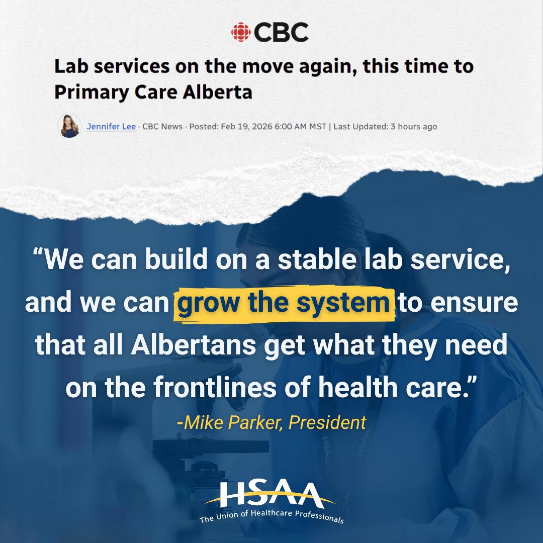 HSAA - Union of Health-Care Professionals tweet media