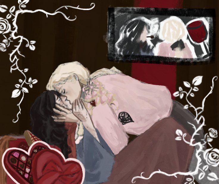 slugchuu_'s tweet image. Late valentine's art finally done.. #rimlaine #bsd #valentines