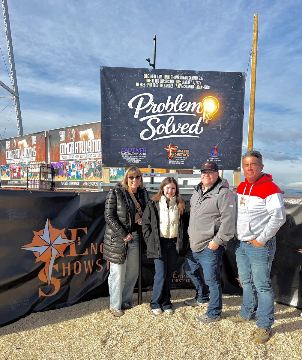 mattlautner's tweet image. #ProblemSolved #MLC #ESS #CattleVisions 

Due To “Problem Solved” Incredible Fertility &amp;amp; Consistent Production His Spring Price Has Been Updated To $50/Unit

-Full Brother To Incredibly Popular “New World Order”

-Problem Solved Is THF/PHAF 
-Pedigree: HIA x Maternal