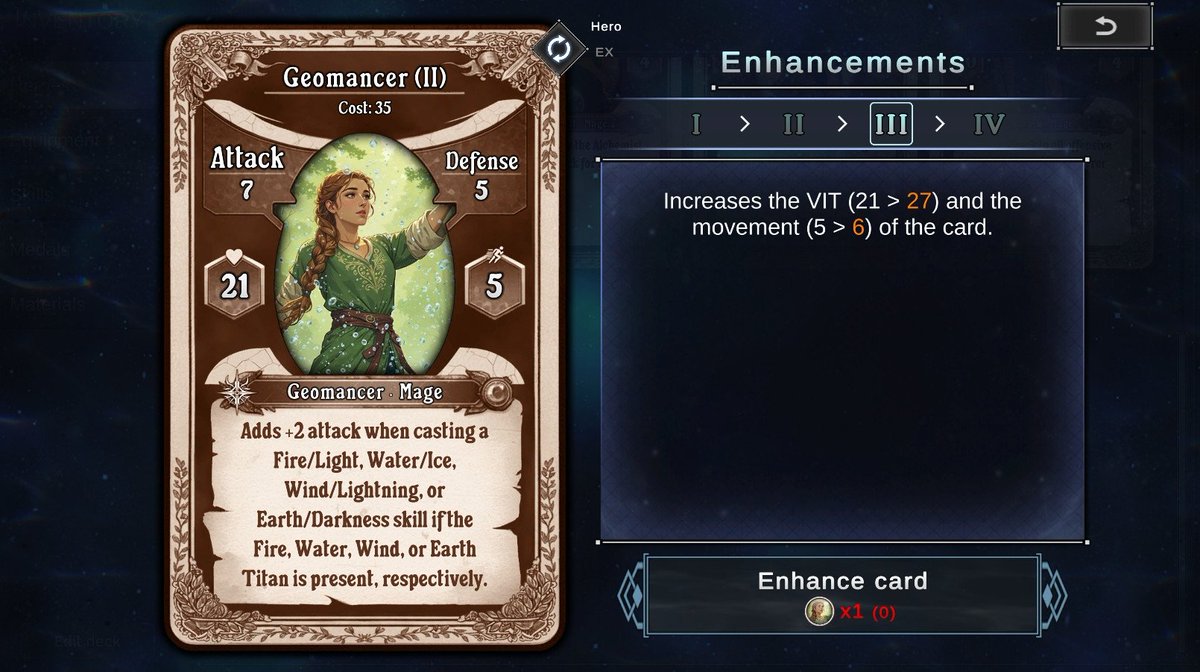 OberionAA's tweet photo. Version 0.2.0 of Oberion: Arena Arcana is now live on Steam!
Enhance your cards by earning Medals.
Medals can be obtained by completing Hero Trials or by purchasing duplicates in the shop using in-game currency.
Make sure to upgrade your cards to gain an advantage in battle! https://t.co/YhClk5g7oO