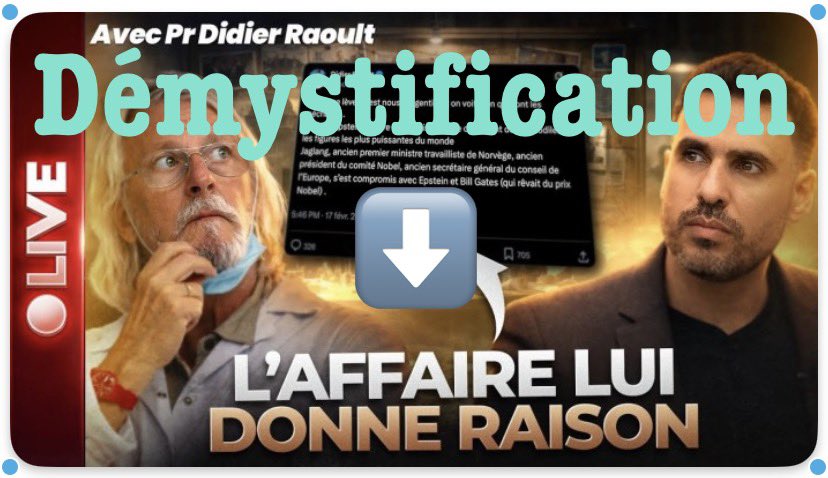 1️⃣ Aberkane et Raoult en mode freestyle total.
Un live, dix mille fables et un gros culot de compète. C'est la fête du slip argumentatif : on sature votre caboche de bobards pour mieux vous entuber.
On va doucher ces mythos au Karcher. Thread pour décaper le réel.
🧵👇
#Charlatan