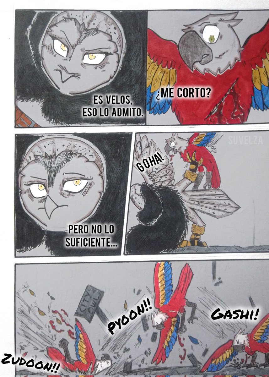 "Receptáculo Vs La Ejecutora: Parte 2".

#IzelGarzaer #suvelzastudios #OC #ComicArt #mangaart #ilustracion
