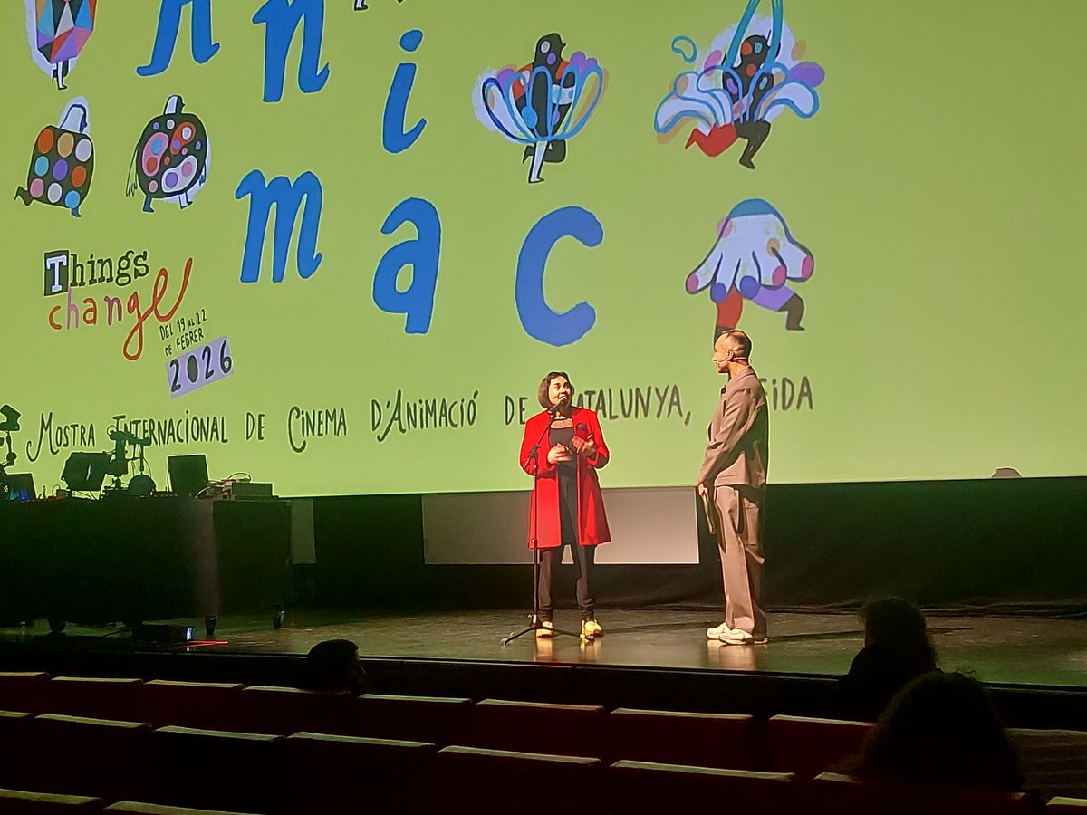 Animac_Lleida's tweet photo. Cerimònia d'inauguració de la 30a edició 🔛
@HolaSister #XaviMenos
#Animac #Animac2026 https://t.co/T7SjVfMkQn