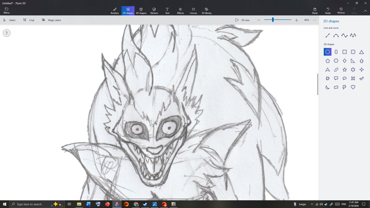 Here is the sketch for the next artwork. The artwork should be completed soon.