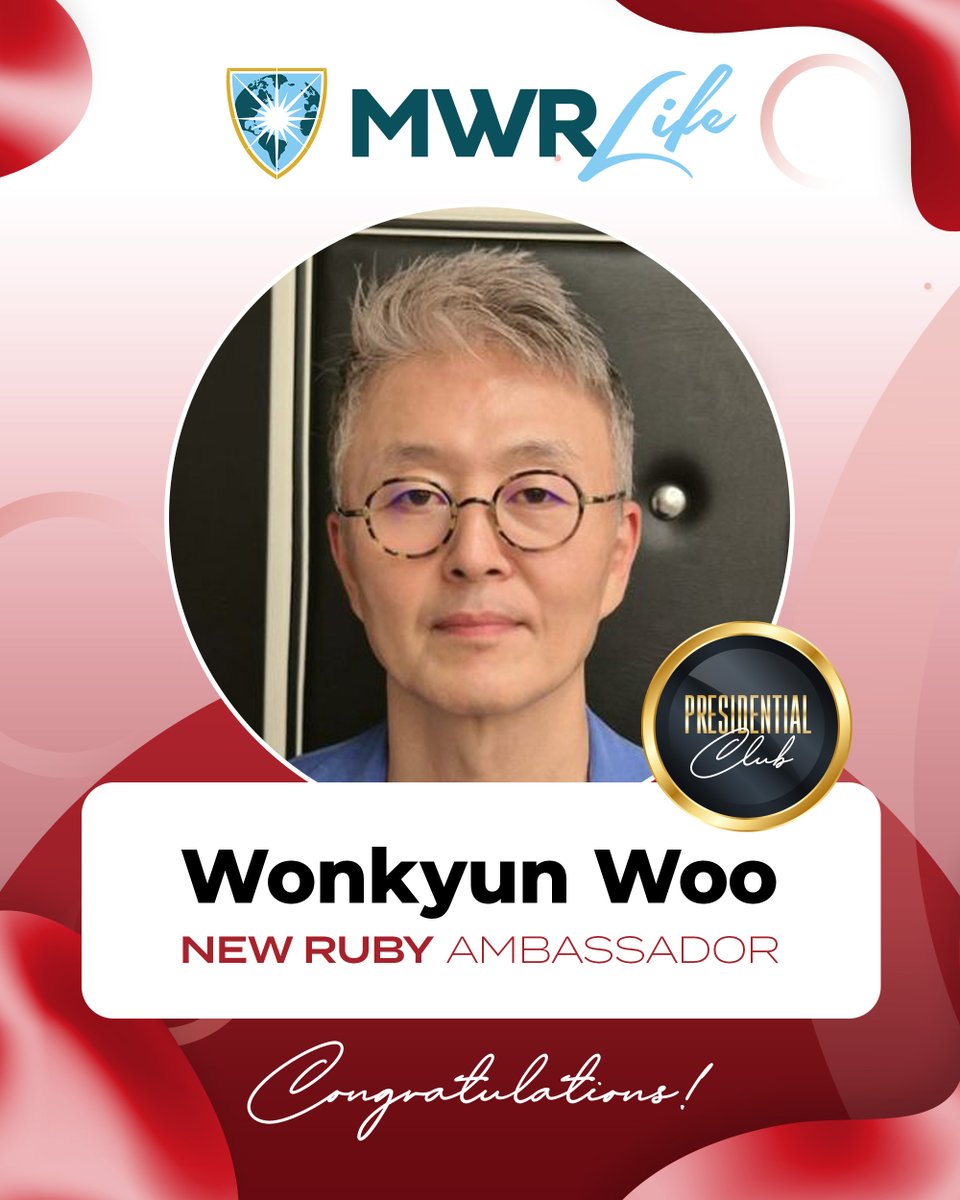 Rising to Ruby. 🚀 Congratulations to Wonkyun Woo on achieving this milestone!

Your climb has been a masterclass in focus. You show countless people the way to make their wishes real and you lead with both humility and fire.

#MWRLife #MakingWishesReal