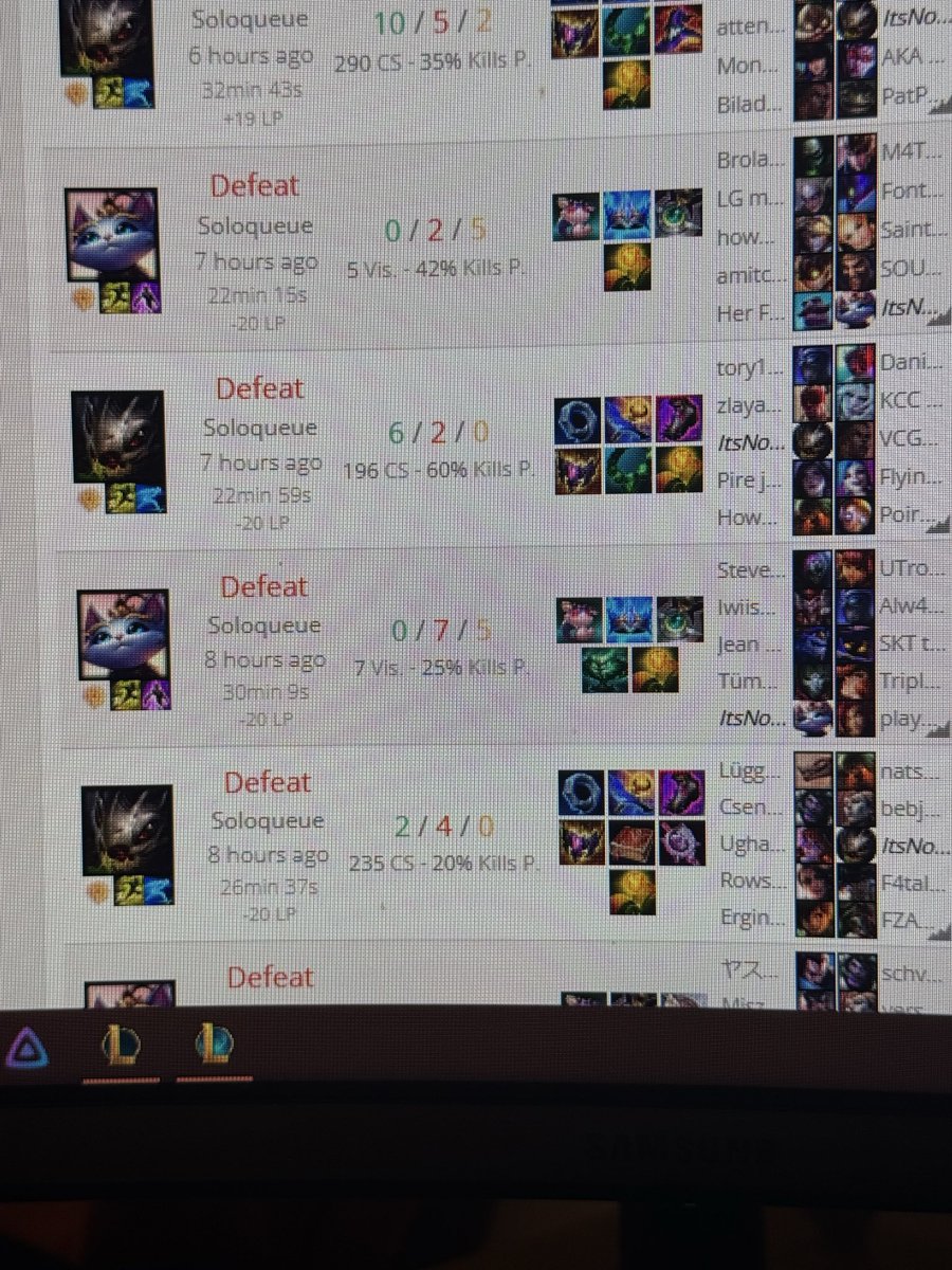 narjisbis's tweet photo. @drewlevin hi how can I pls get an account perma ban or at least for a while? This player plays yuumi when autofilled and just enjoys ruining everyone’s game. Also would be great to have a feature to not allow Yuumi to jump on you so those trollers can’t ruin everyone’s game. https://t.co/FsbPM8WVS0