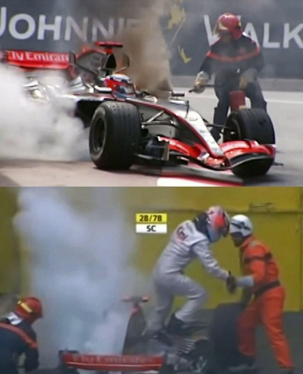 pedalcams's tweet photo. After suffering a mechanical failure during the 2006 F1 Monaco Grand Prix, Kimi Räikkönen, walked straight to his yacht instead of his team garage. While the race continued, the "Iceman" was spotted relaxing in his yacht's hot tub, beer in hand. https://t.co/bV1zFUpxiN