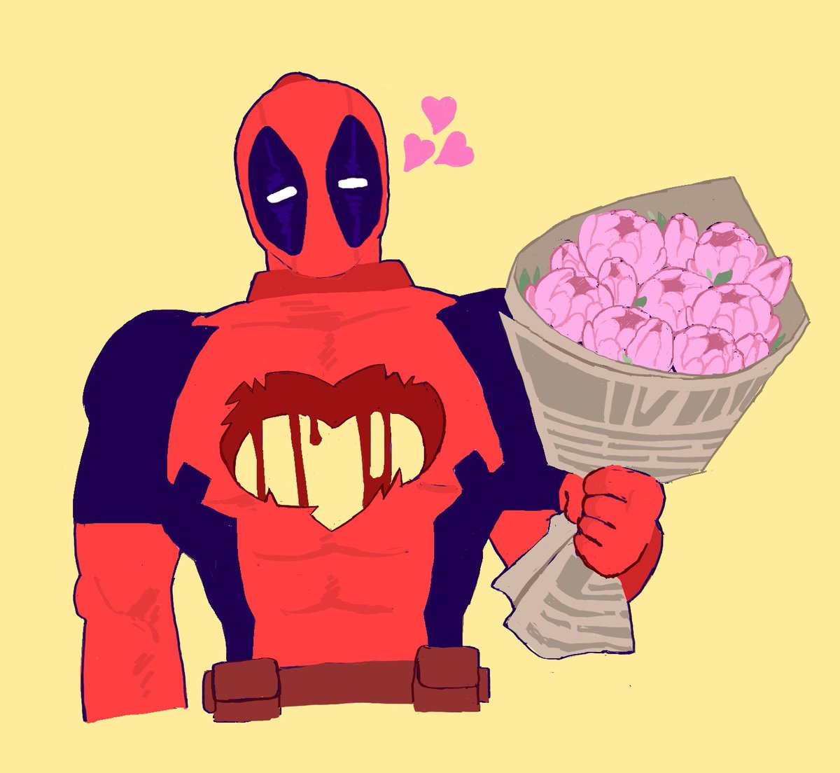 Just a doodle today #deadpool
