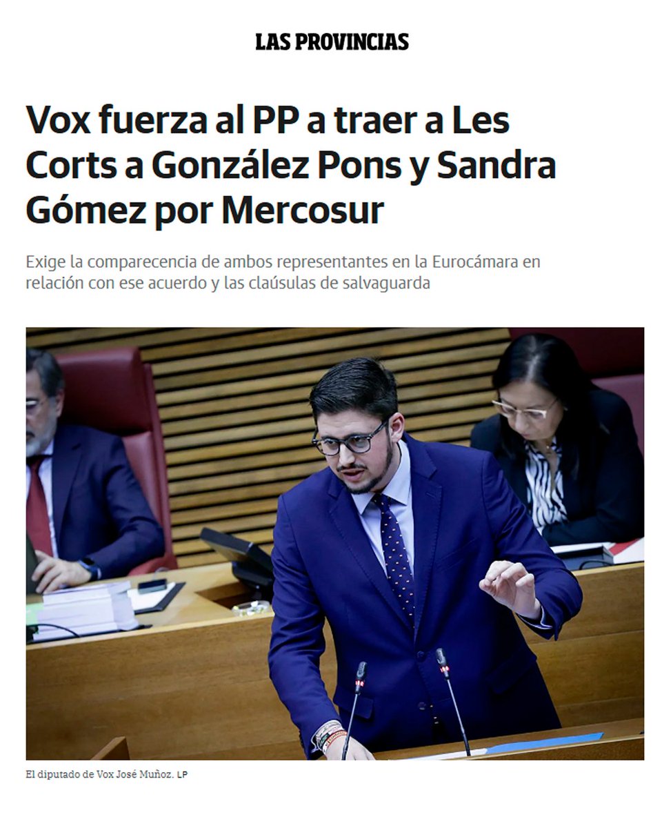 🚜🚨 Hemos pedido la comparecencia de los eurodiputados del PP y del PSOE para que expliquen por qué han sacrificado a nuestros agricultores y ganaderos a cambio de que Alemania venda más coches y tostadoras.

❌ El acuerdo de Mercosur es un golpe directo al campo valenciano.