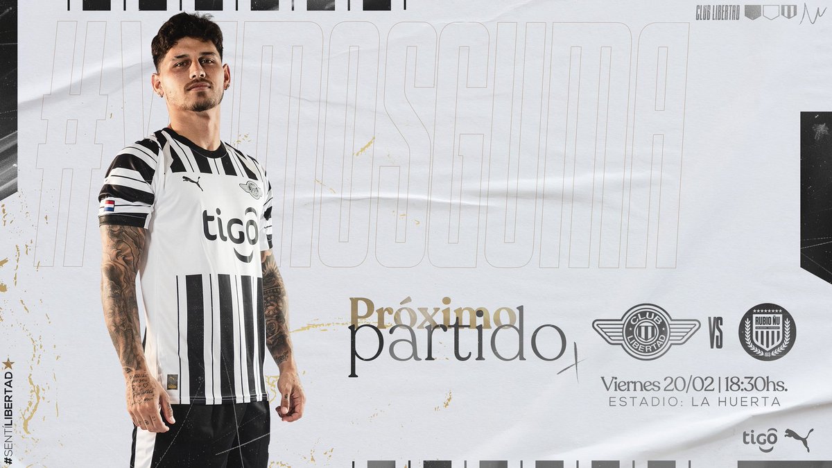Libertad_Guma's tweet photo. ¡PRÓXIMO PARTIDO! 🤩🏁

🔜 Fecha 6
🆚 Rubio Ñu.
🕣 20/02 | 18:30hs.
🏟 La Huerta.

#AperturaAPF2026
#SentíLibertad https://t.co/3U2oGVlZjN