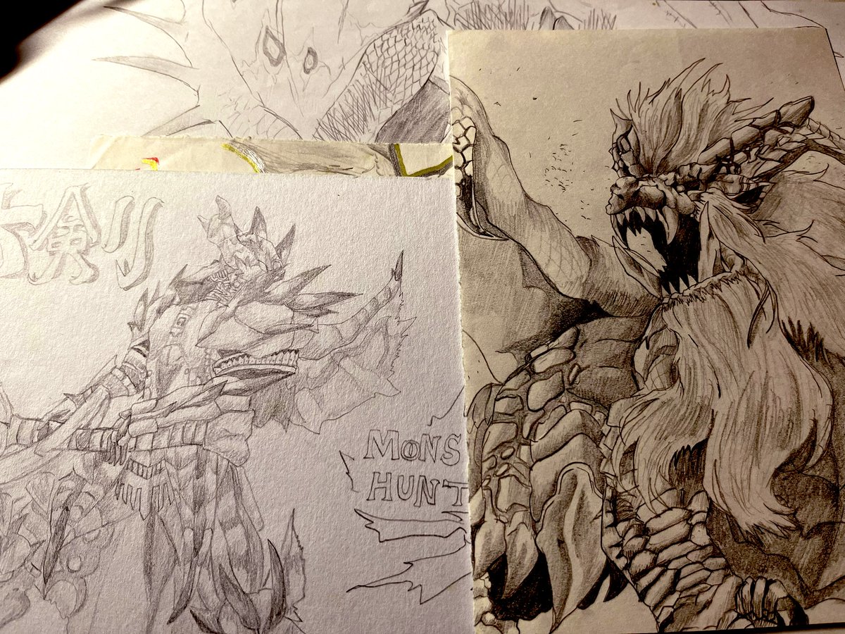 自分が絵を描きたいって思ったルーツを今辿ってたんだけど
これ友達から昔プレゼントしてもらった絵なんだけど
当時自分より絵上手い人いるのその時痛感したんだ 悔しいって思って 上手いって沢山褒められてて 俺もそうなりたい！！って馬鹿だから思ってさ 一緒に描いてたその子と見せ合いっこしてたな