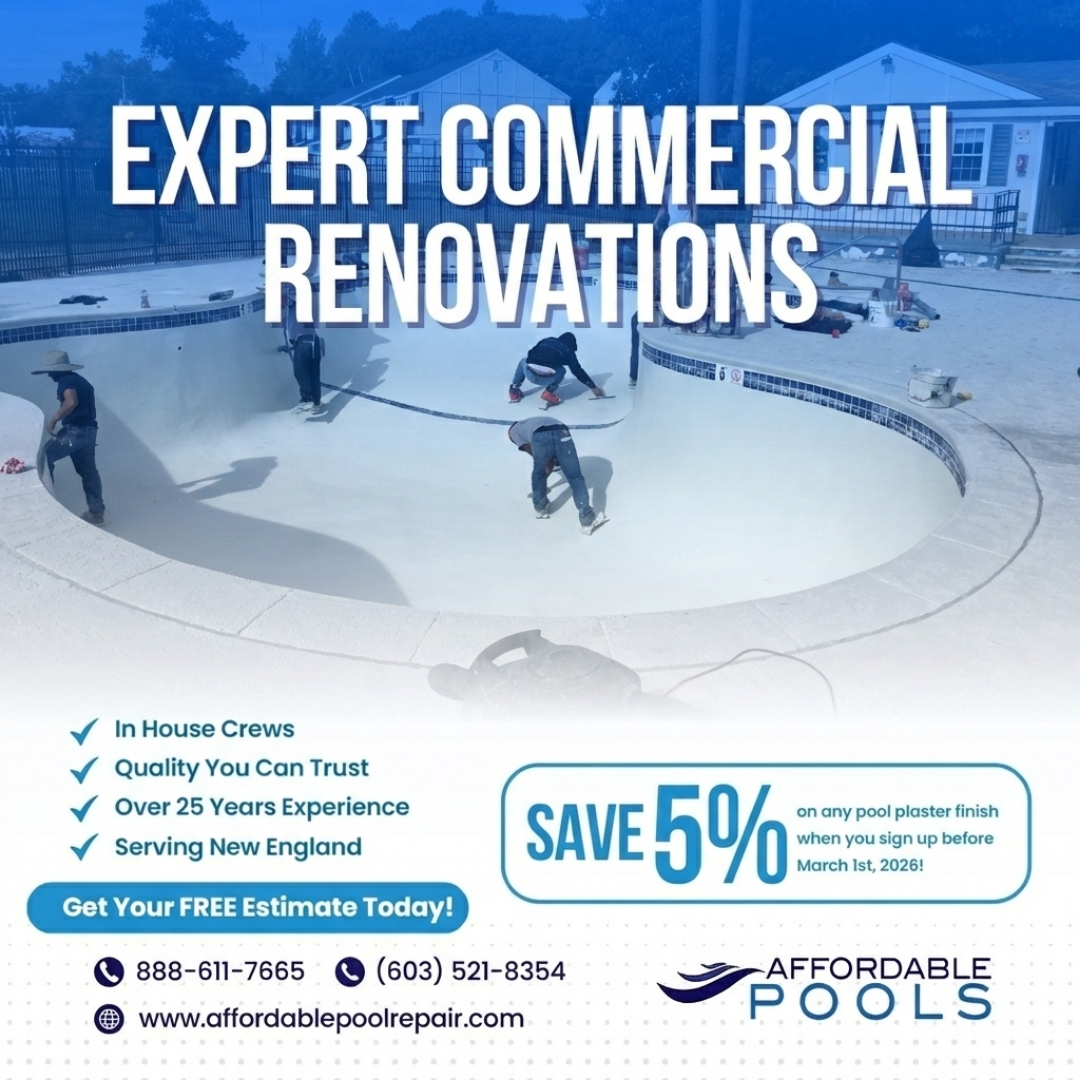 AffPoolsNH1999's tweet image. Keep your pool flawless with expert tile repairs and replacements by our trusted in-house team. Call (603) 521-8354 for a FREE estimate or visit AffordablePoolRepair.com.

#PoolRenovation #TileRepair #PoolTileRepair #WaterlineTile #HomeImprovement #GunitePool #NewEngland #Huds...