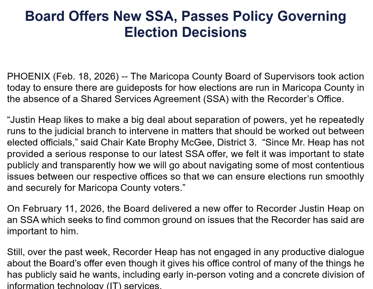 Maricopa County tweet media