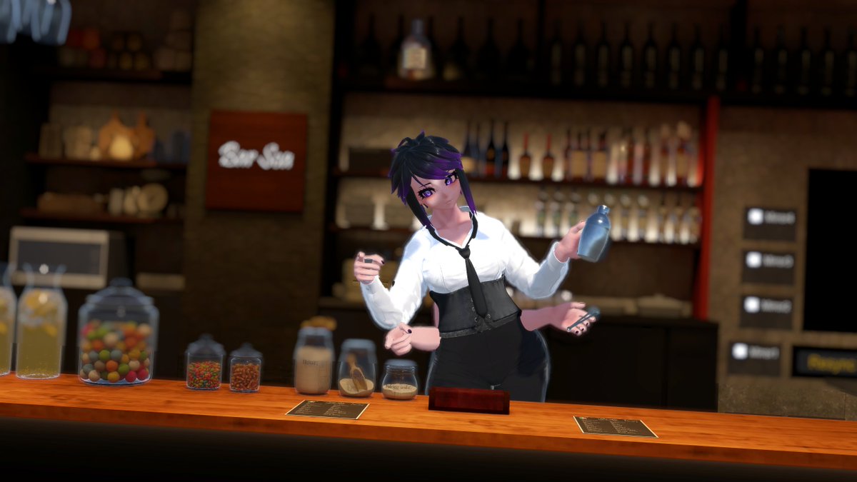 plageevrc's tweet photo. What can I get for you?  A drink, a snack? 
Oh you want the fancy one... 
Sure let me just... 
[ #Sizetwitter #Sizevr #VR #VRC #Giantess #MiniGTS #SizeVRChat #VRCPhotography #Growth ] https://t.co/FcfnHlqnYu