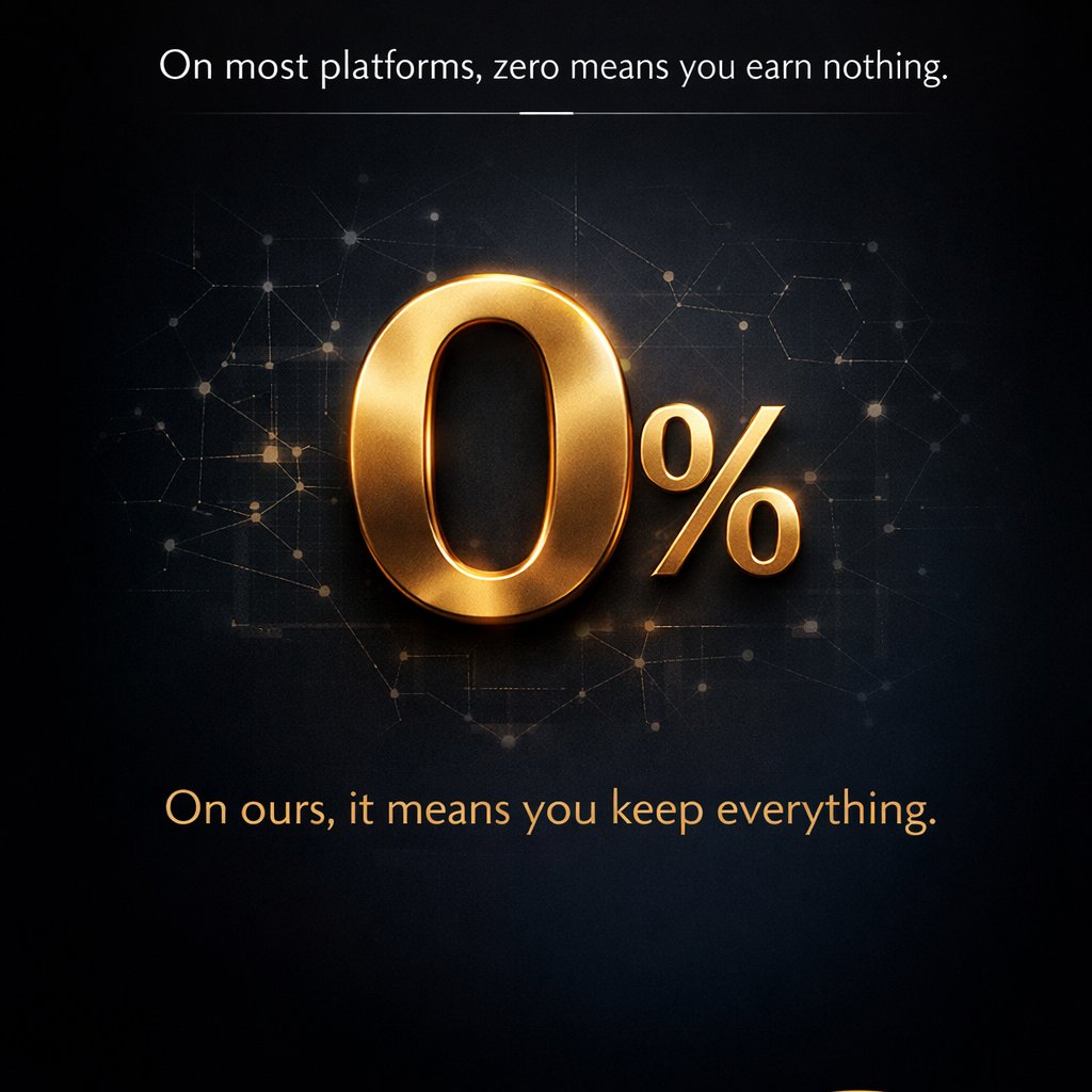 FantasyDigital1's tweet photo. On most platforms, zero means you earn nothing.
On ours, it means you keep everything.

Ask us how to unlock 0% platform fees.

#ZeroPlatformFees #KeepEverything #Web3 #CreatorEconomy #BuiltForCreators #Onlyfans https://t.co/CaP4QC8TlT