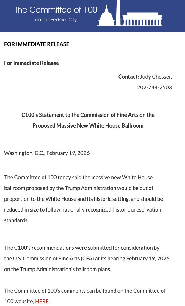 The Committee of 100 DC tweet media