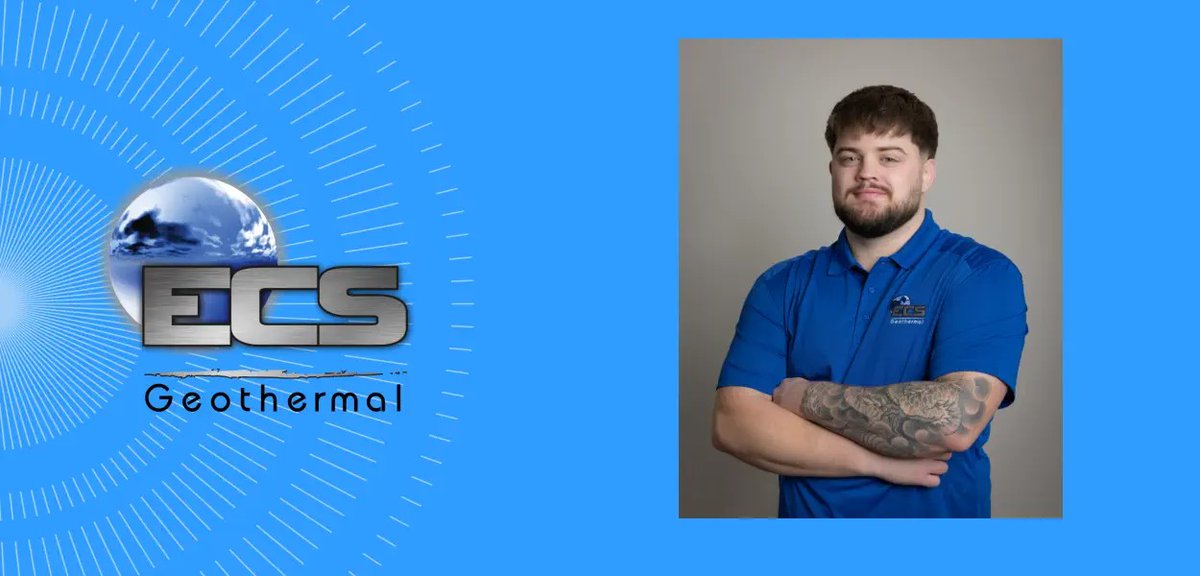 geoecs's tweet photo. KC Home &amp; Flower is Show Coming Up! Come see us! ECS Geothermal will be exhibiting at Booth #342!
+ Our Team Spotlight on Blake
We’re lucky to have a problem-solver like Blake on the ECS team!
https://t.co/D6oXUy7Mgl https://t.co/hlH26DRbFp