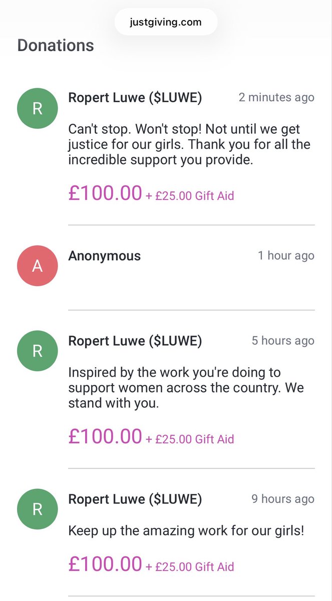 RopertLuwe's tweet image. We won't stop! 

Donation 3 to @TMOFCharity so that they can continue to support women and girls who fell victim to abhorrent grooming gangs.

Keep up your invaluable work! @MaggieOliverUK 

£300 raised so far 👊🏻 
$Luwe
