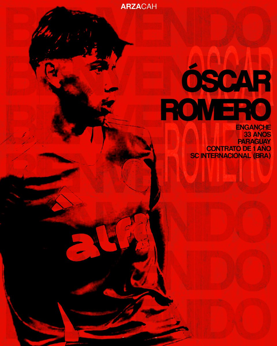 arzacah's tweet photo. ¡REFUERZO DE (¿)JERARQUÍA(?)! Óscar Romero llega desde SC Internacional (BRA) con un contrato de 1 año.
Espero que les guste mi edit y lo demuestren con un like.
.
.
#Huracán #EditsHuracán #DiseñoGráfico #VamosHurácan #ÓscarRomero https://t.co/ebf0fnNmVH