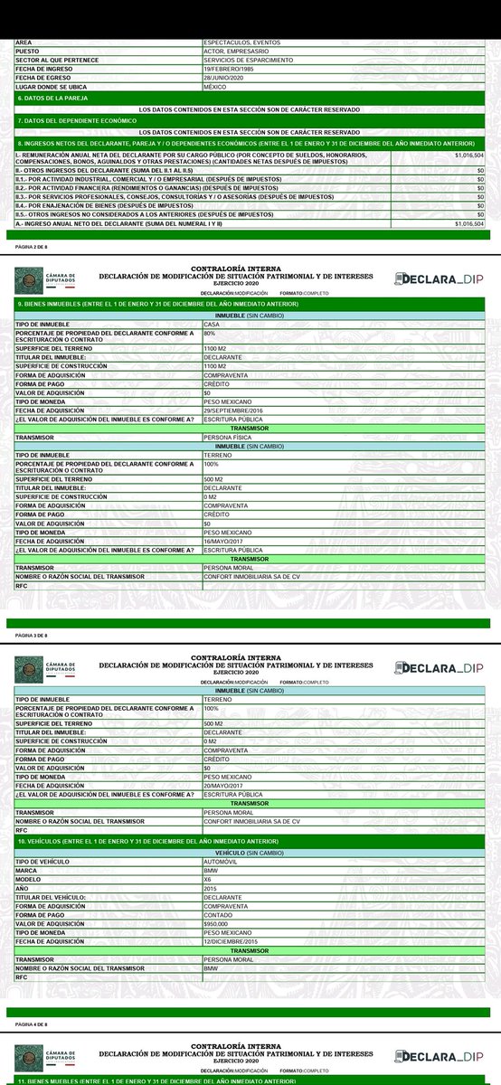 jorgegogdl's tweet image. ¿A ustedes les venden casas de 1,100 metros cuadrados en 0 pesos?, es decir gratis. 

Pues a Sergio Mayer sí de acuerdo a su declaración patrimonial que publicamos hoy en @emeequis compró una casa y 2 terrenos a 0 pesos.

Un genio para los negocios.