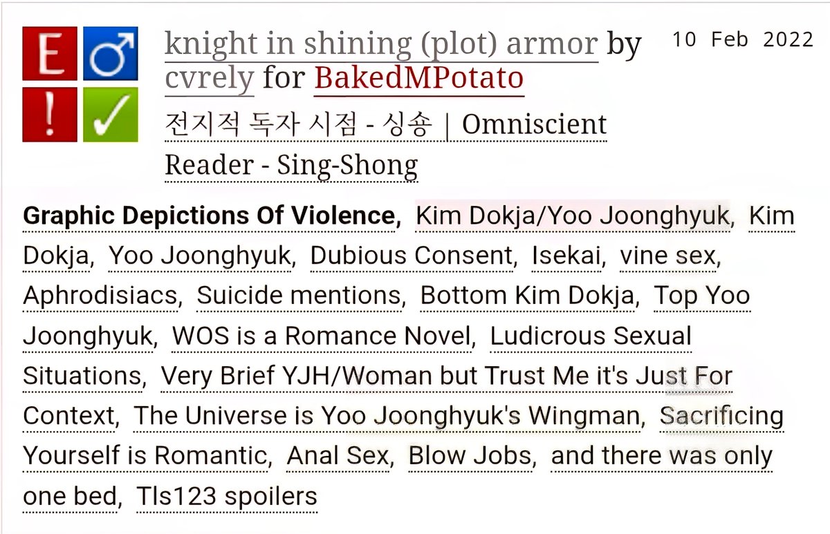 cvrely's tweet photo. so sorry if you commented on a fic I wrote 4 years ago about kdj isekai'd into a smut novel and received anon hate spam

speaking of which, maybe it's time you reread it :o) https://t.co/MY81HbO1fq