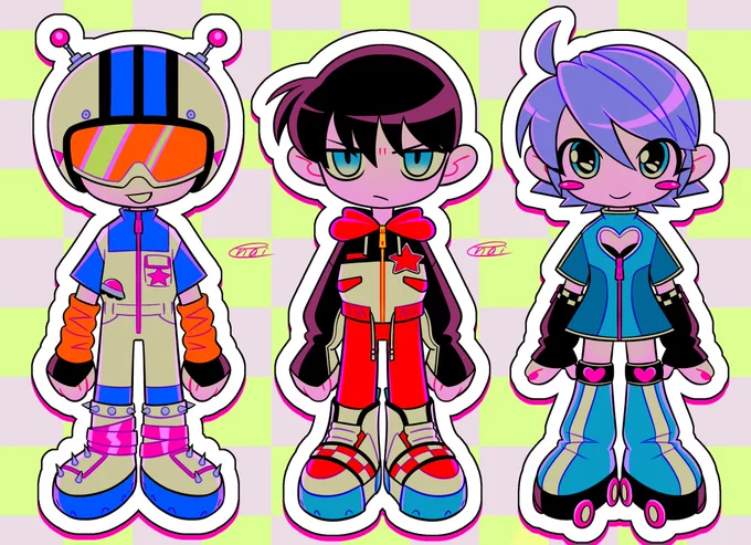 #自分で生み出した一次創作オリジナルキャラを流そう カラフルレトロポップな自創作