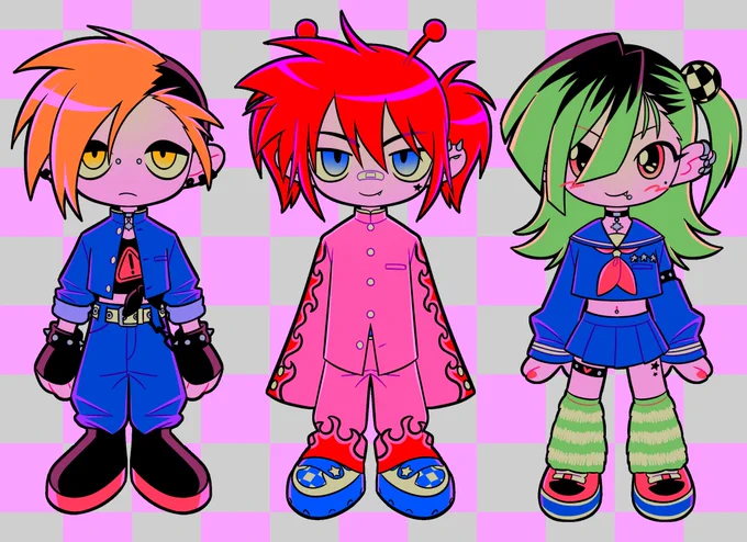 #自分で生み出した一次創作オリジナルキャラを流そう カラフルレトロポップな自創作