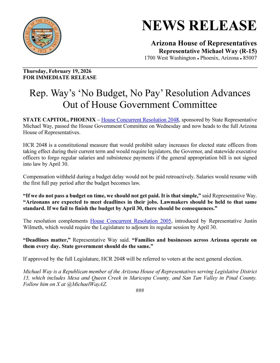 Arizona House Republicans tweet media