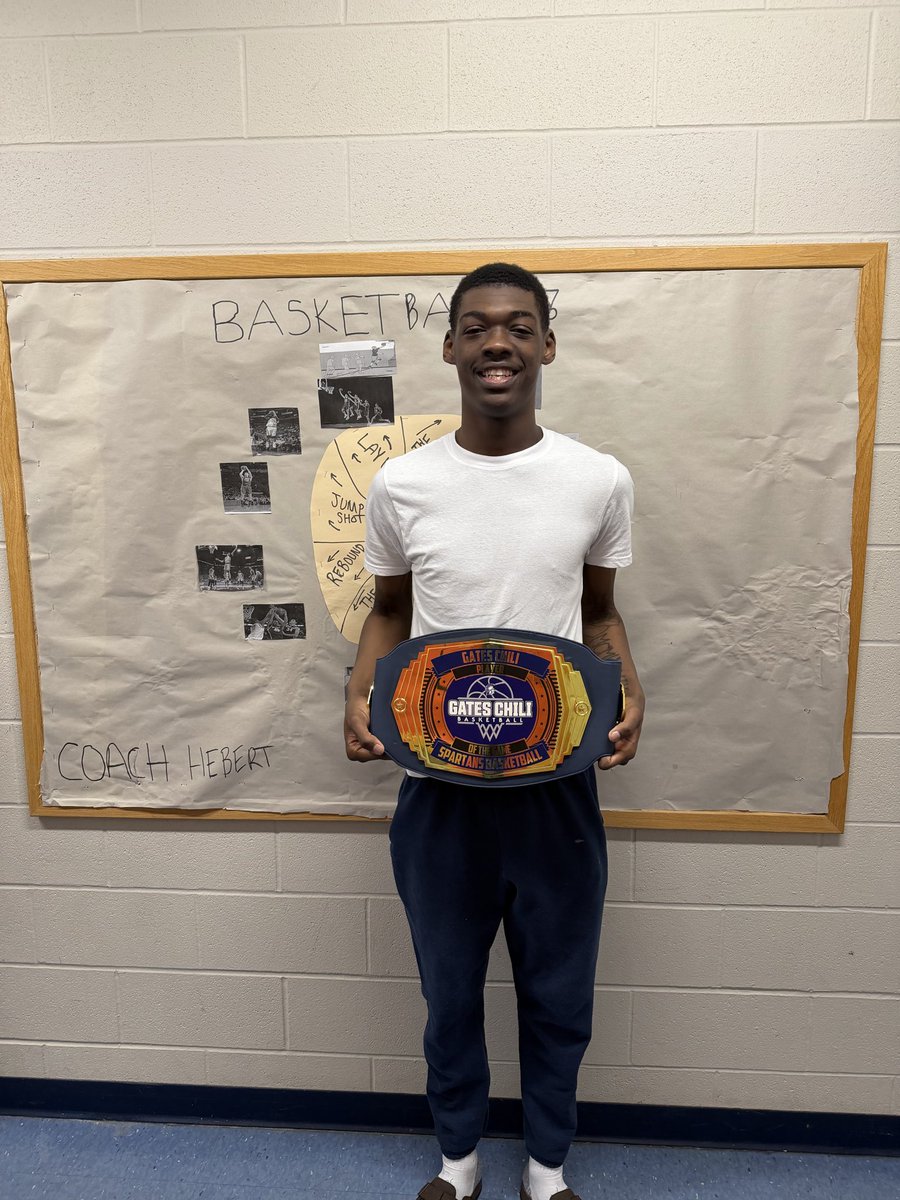 Congratulations Tremier L., the GC Varsity Player of the Game for February 18th, 2026.  Tre had 14 points, 11 rebounds, 3 assists, 1 steal and 6 deflections for the Spartans.  #gcpride #bleedblue