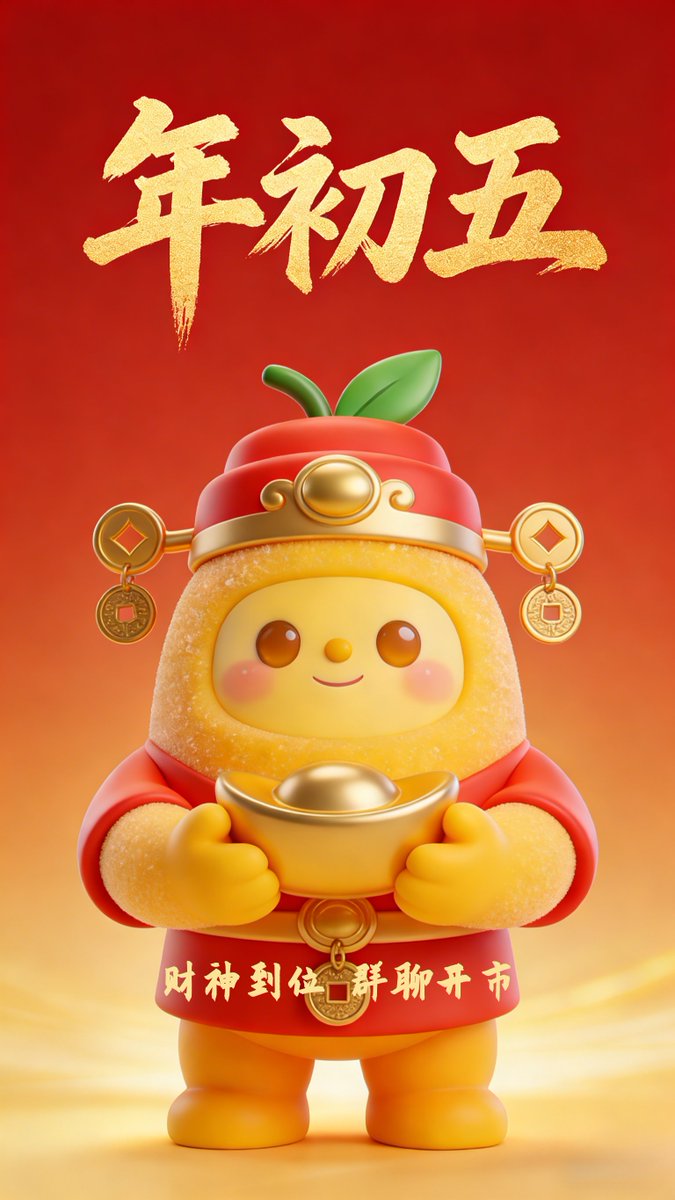 Day 5: Welcoming the God of Wealth.

Opportunities spark in an instant, and success thrives in connection.

May your groups be filled with fruitful deals and timely wins.

#Prosperity2026 #Teamwork #InstantCommunication