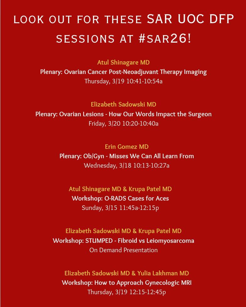 Society of Abdominal Radiology | SAR tweet media
