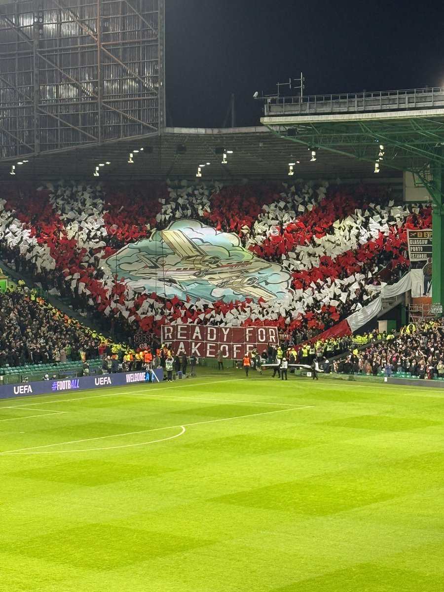 This compared to the away fans in Scotland …..