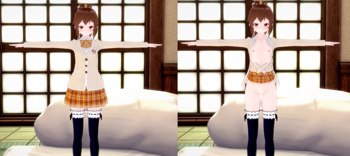Ryuri_Rinka's tweet photo. @8thLEGofOCTPUS うん、半脱効果をすると仕事量が多くなる(›´ω`‹ )
でもコイカツの半脱ぎとか結構参考になると思うんだよね、あれエロいし
あとよくあるのは最初フル装備→曲とsexが進むごとにだんだん脱がせて半脱ぎ→最後全裸、みたいなアニメーションにするパターンかな https://t.co/lqTvHB3Bt3