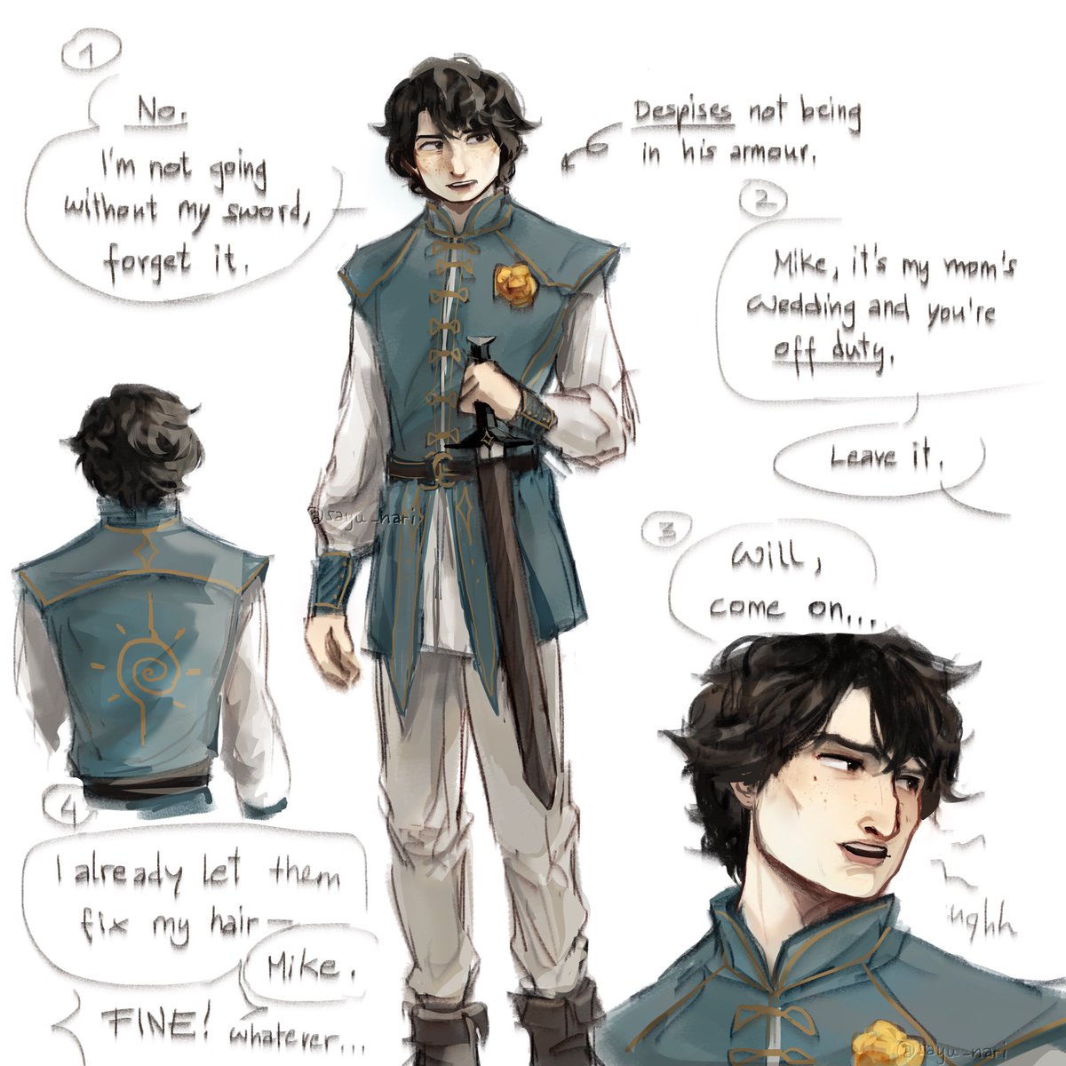 sayu_nari's tweet photo. Paladin #mikewheeler is as stubborn as ever when it comes to having to let his guard down… (+#byler sneak?) https://t.co/jB5nt6QP71