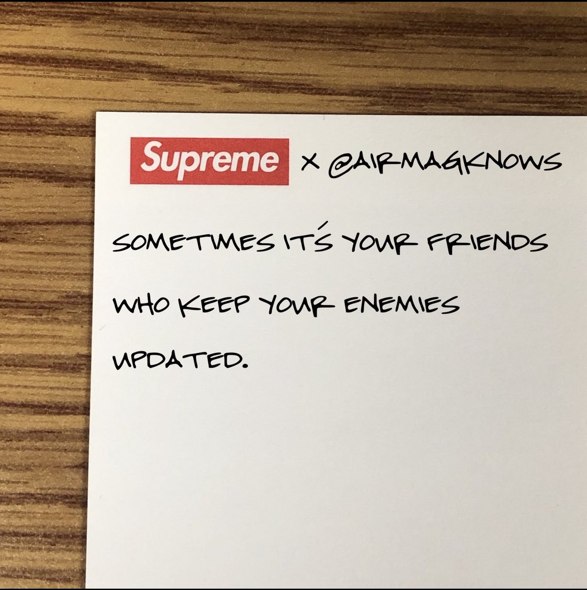 Brunch is served. Food for thought. You do the dishes.