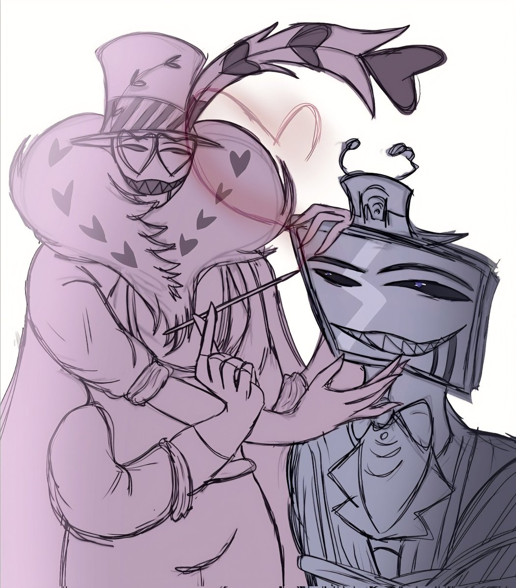 Cherys_Chan's tweet photo. Valentino and Vox is done! #Draw #Valentino #Vox #Ship #HazbinHotel https://t.co/w3THaXaSaB