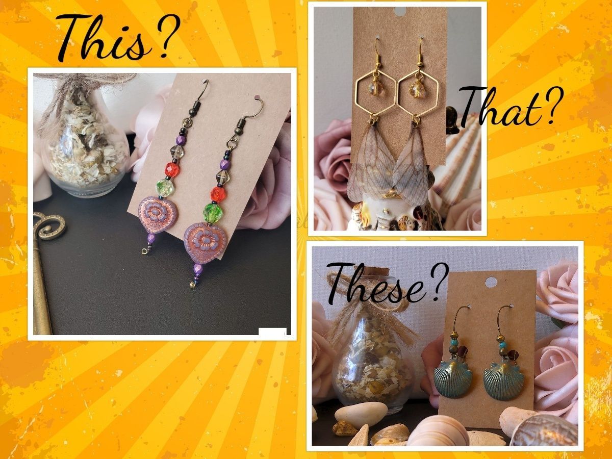 Which one would you choose? 
Find more like these here stephofalltrades.etsy.com

#handmade #handcrafted #earrings #etsyfinds