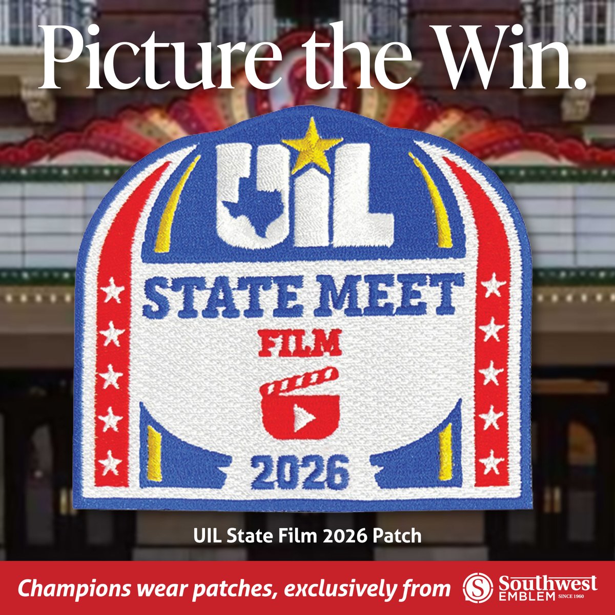 SouthwestEmblem's tweet photo. We’re already in awe of the talent, creativity, and heart that’s about to take the spotlight at the 2026 UIL State Film Festival 🎬✨ February 25–26 is going to be packed with powerful storytelling and next-level creativity. 

#UILFilm #StateFilmFestival #UILPride https://t.co/zgTPaoHDwH