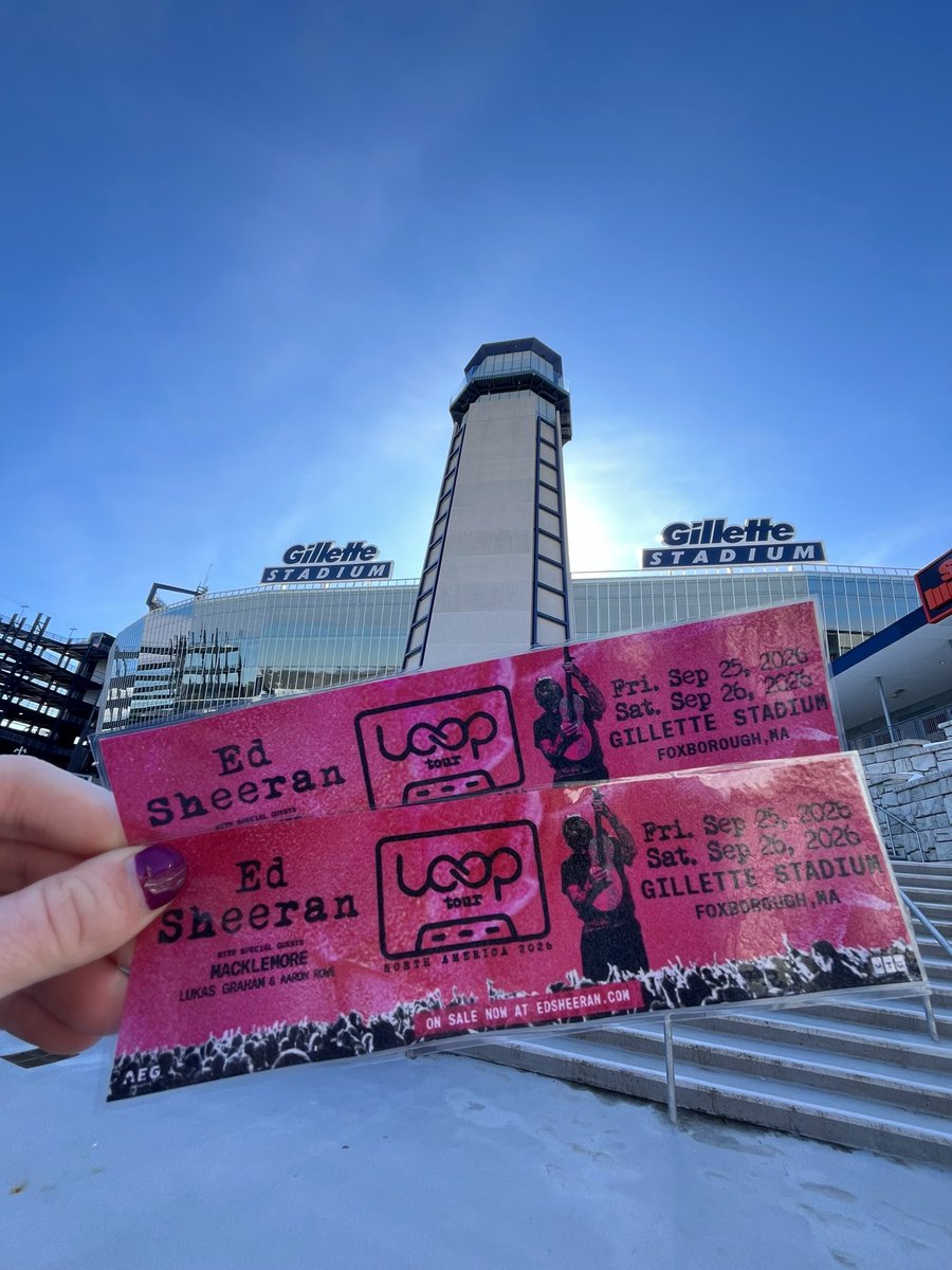 To celebrate <a href="/edsheeran/">Ed Sheeran HQ</a> ‘s birthday earlier this week, we're giving away two tickets to Ed's Gillette Stadium return on September 25! RT/follow to enter.